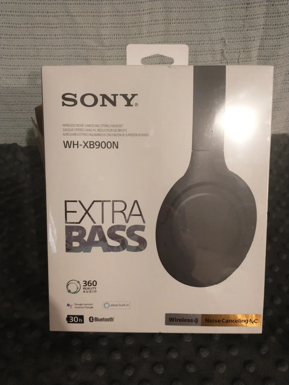NiB Sony WH-XB900N Black Wireless Noise Cancelling Headphones Alexa Bluetooth